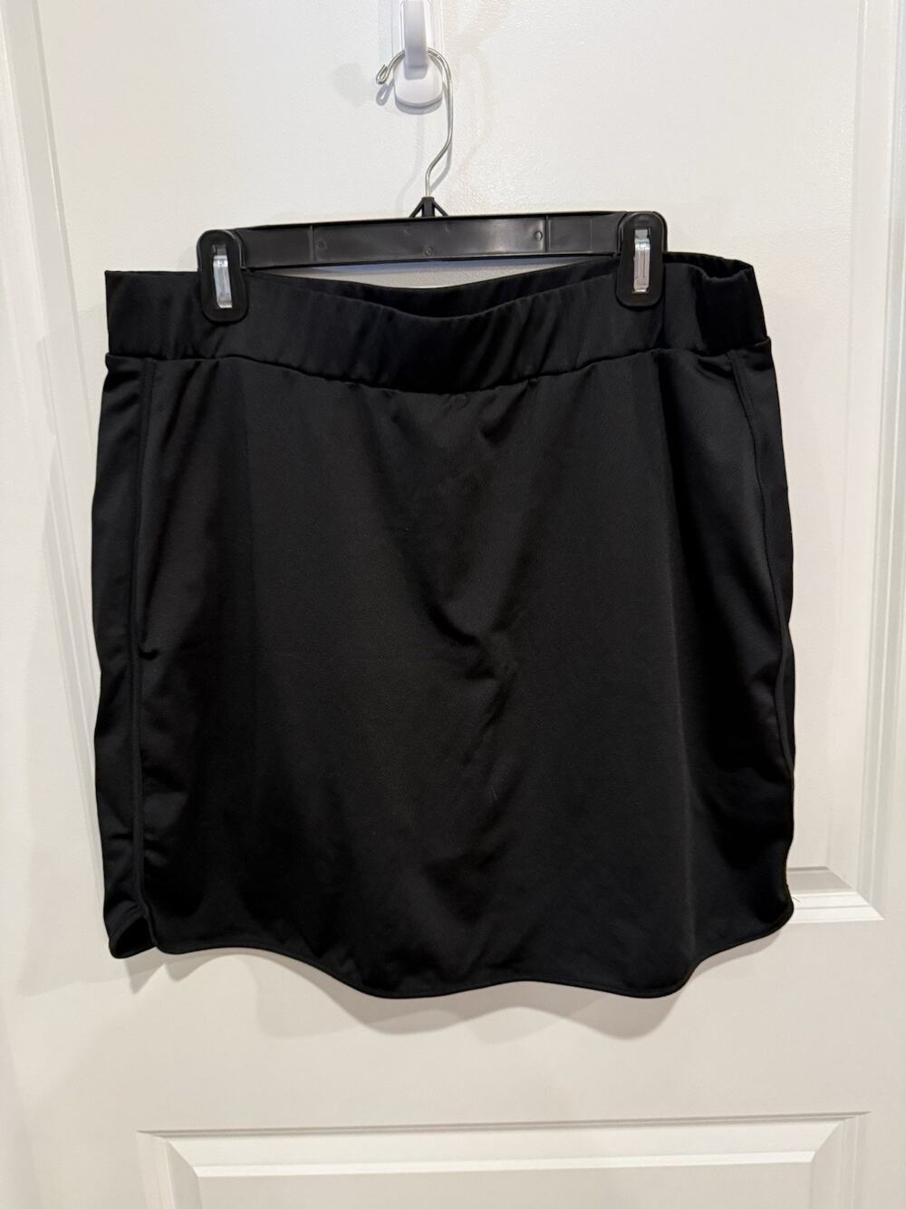 J.Crew Skort Womens Sz XL Black Activewear Golf Tennis Built-in Shorts Stretch